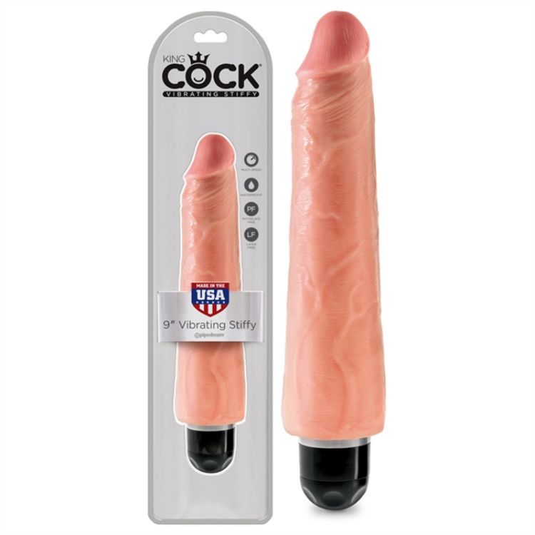 Picture of King Cock 9" Vibrating Stiffy - Flesh- cadeau